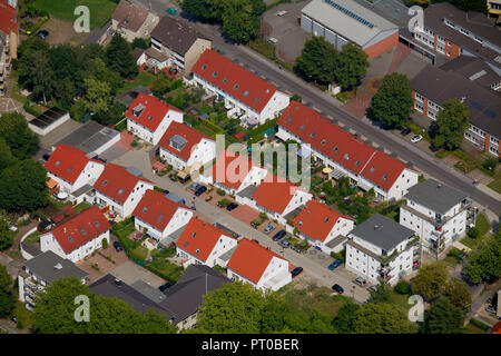 Vue aérienne, Castrop-Rauxel, Ruhr, Rhénanie du Nord-Westphalie, Allemagne, Europe, Banque D'Images