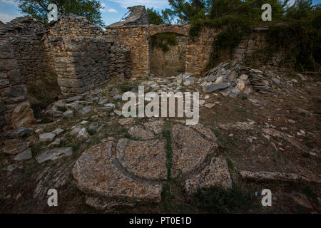 Humac est un hameau sur l'île de Hvar, Croatie Banque D'Images