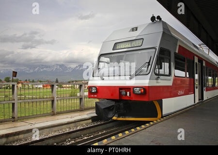 Gare à Poprad. La Slovaquie Banque D'Images