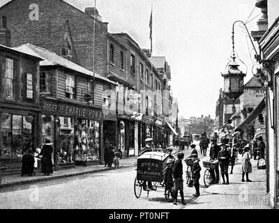 High Street, Epsom début des années 1900 Banque D'Images