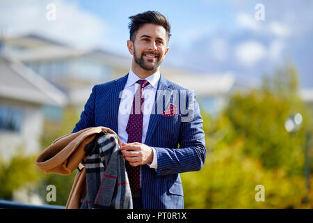 Businessman walking Banque D'Images