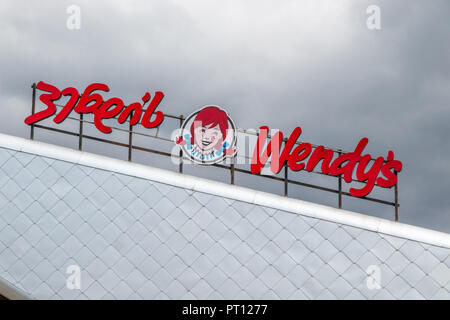 Wendy moderne's fast food restaurant à Batoumi en Géorgie, l'Adjarie , Banque D'Images