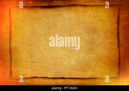 Golden brown vintage papier avec grunge texture background et copie espace pour l'écriture Banque D'Images