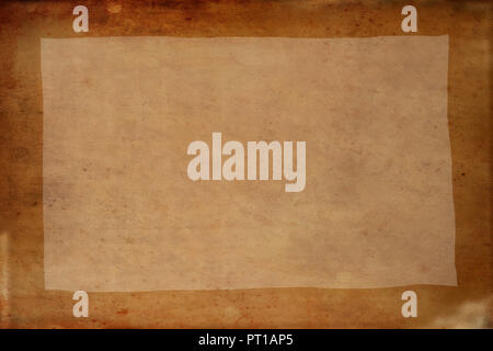 Golden brown vintage papier avec grunge texture background et copie espace pour l'écriture Banque D'Images