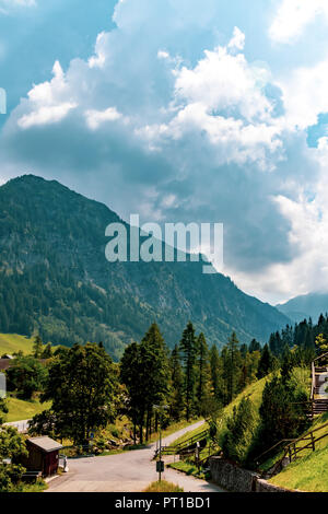 Une vue de la zone autour de l'unique station de ski de Malbun au Liechtenstein Banque D'Images