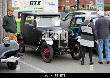 Chanteuse classique à la voiture Welshpool 1940 week-end, le Pays de Galles, Royaume-Uni Banque D'Images