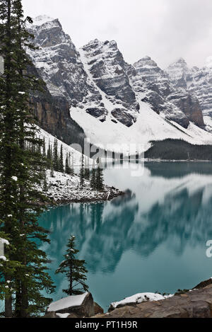 Le lac Moraine, PN Banff, Canada Banque D'Images