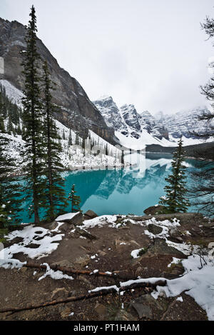 Le lac Moraine, PN Banff, Canada Banque D'Images