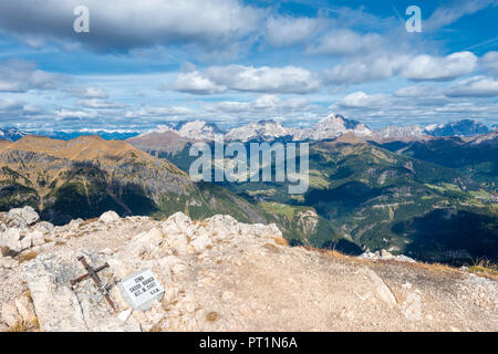 Le mont Sasso Bianco, Dolomites, Alleghe, province de Belluno, Vénétie, Italie, Europe, au sommet du mont Sasso Bianco Banque D'Images