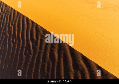 La Namibie, désert du Namib Naukluft, Parc National, dune de sable, full frame Banque D'Images