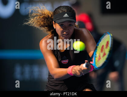 Beijing, Chine. 5Th Oct, 2018. NAOMI OSAKA du Japon en action au cours de son quart de finale à l'Open de Chine 2018 Premier tournoi de tennis WTA obligatoire. Credit : AFP7/ZUMA/Alamy Fil Live News Banque D'Images