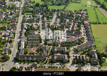 Vue aérienne, Voerde (Bas-Rhin), la Ruhr, Bas-rhin, Nordrhein-Westfalen, Germany, Europe Banque D'Images