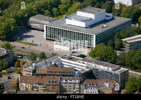 Vue aérienne, MiR Musique Théâtre Théâtre Gelsenkirchen, Gelsenkirchen, Ruhr, Nordrhein-Westfalen, Germany, Europe Banque D'Images