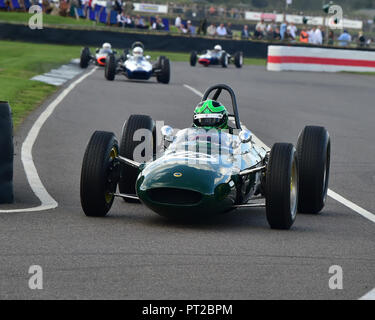 Martin Stretton, Lotus 24 BRM, Glover Trophy, 1500cc Voitures de Grand Prix, de 1961 à 1965, Goodwood Revival 2018, septembre 2018, automobiles, voitures, contrôle du circuit Banque D'Images