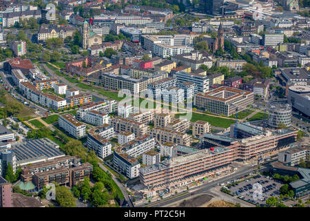 Funke Medien Campus, nouveau siège à Berliner Platz WAZ, Essen, Ruhr, Nordrhein-Westfalen, Germany, Europe Banque D'Images