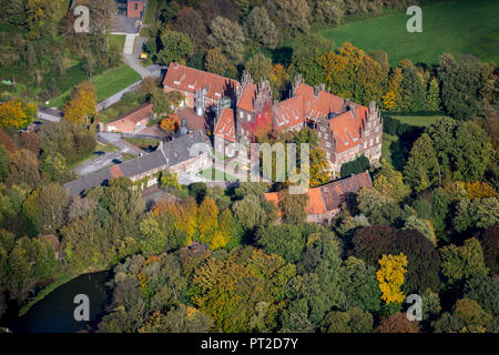 Château Heessen, internat, Heessen, Hamm, Ruhr, Rhénanie du Nord-Westphalie, Allemagne Banque D'Images