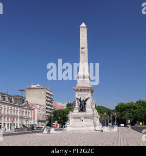 Praca dos Restauradores, l'Obélisque, l'Avenida da Liberdade, Lisbonne, Portugal Banque D'Images