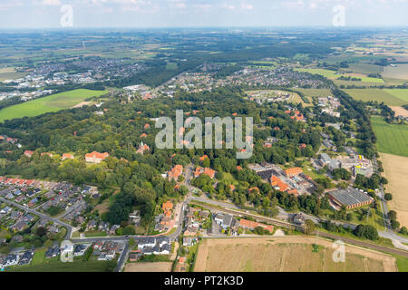 LVR Clinic Bedburg-Hau, Rheinische Kliniken Bedburg-Hau, Landschaftsverband Rheinland pour les maladies mentales et neurologiques, Bedburg-Hau, Bas-rhin, Rhénanie du Nord-Westphalie, Allemagne, Banque D'Images