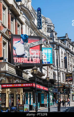 L'Angleterre, Londres, Shaftesbury Avenue, les Théâtres Banque D'Images