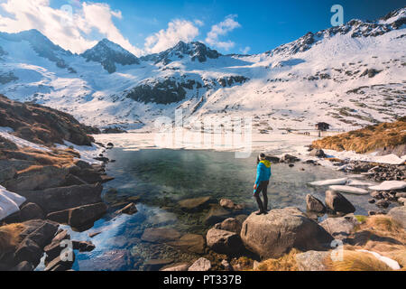 Miller Valley dans le parc de l'Adamello, province de Brescia, Lombardie, Italie, district Banque D'Images