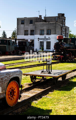 L'Europe, Pologne, en Voïvodie de Mazovie, le Musée du chemin de fer à voie étroite à Sochaczew Banque D'Images