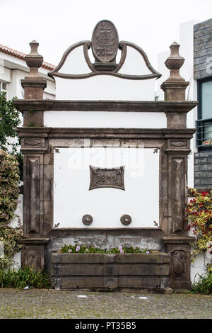 Fontaine en Praia da Vitória sur l'île de Terceira aux Açores Banque D'Images