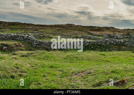 Paysage typique de l'ouest de l'Irlande, au plus profond de la région de langue irlandaise savent que la région Gaeltacht . L'Europe, l'Irlande, Galway, le Connemara Banque D'Images