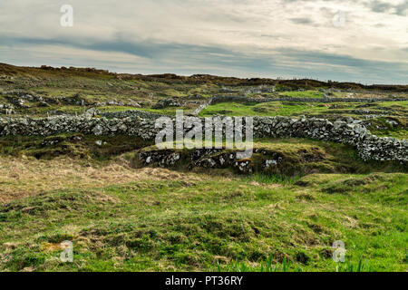 Paysage typique de l'ouest de l'Irlande, au plus profond de la région de langue irlandaise savent que la région Gaeltacht . L'Europe, l'Irlande, Galway, le Connemara Banque D'Images