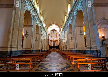 La Sicile, Catane, vieille ville, cathédrale, NEF Banque D'Images