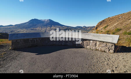 Mémorial Le Mont Saint Helens aux personnes tuées lors de l'éruption de 1980. Banque D'Images