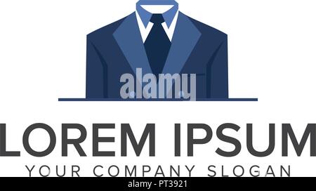 Vêtements Homme business logo design modèle concept Illustration de Vecteur