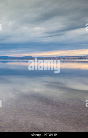 Canada, Québec, Estrie, Magog, Lac Memphrémagog, lac automne Banque D'Images