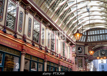 Leadenhall Market. Gracechurch Street. East End, Londres, Angleterre Banque D'Images