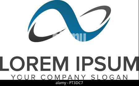 Lettre x modèle concept design logo illimité Illustration de Vecteur