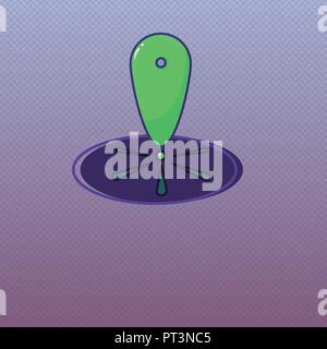 Télévision design business concept Illustration vectorielle de l'espace copie du modèle de texte pour site isolé Ad esp 3D isométrique. Placehold marqueur repère de carte graphique Illustration de Vecteur