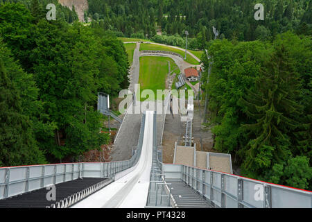 Heini-Klopfer flying ski hill à Oberstdorf Allgaeu Bayerisch souabe,,, Bavière, Allemagne Banque D'Images