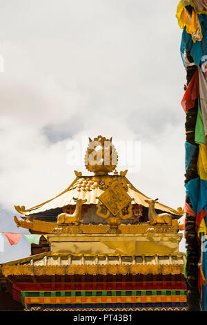 Khyunglung monastère au Tibet, Banque D'Images