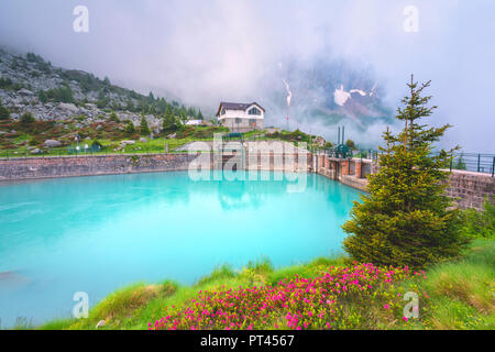 Adame Valley dans le parc de l'Adamello, district de Lombardie, Province de Brescia, Italie, Banque D'Images