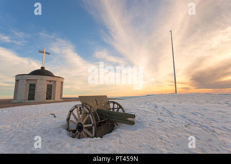 La zone monumentale de la Cima Grappa Grappa, Préalpes, montage de Belluno, Possagno, province de Vicenza, Vénétie, Italie, Banque D'Images