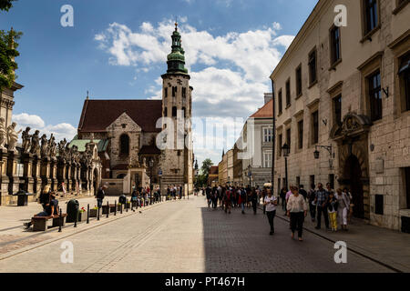 L'Europe, de la Pologne, de la Petite Pologne, Cracovie, rue Grodzka - Saints Pierre et Paul Banque D'Images