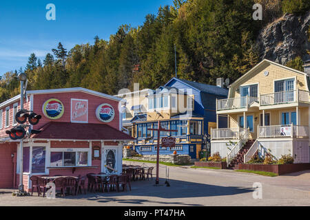 Canada, Québec , région de la Capitale-Nationale, de Charlevoix, de la Pointe-au-Pic, centre village Banque D'Images