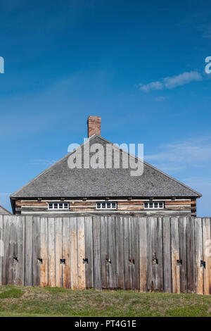 Canada, Québec, région du Bas-Saint-Laurent, du Temiscouata-sur-le-Lac, Fort Ingall, ancien fort construit en 1839 Banque D'Images