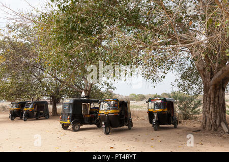 Tuk Tuk à Hampi, Karnataka, Inde Banque D'Images