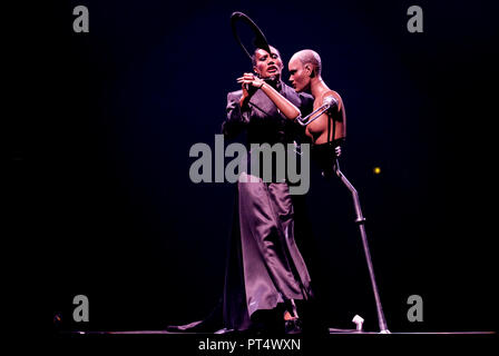 Grace Jones au concert Night of the Proms à Anvers (Belgique, 28/10/2010) Banque D'Images