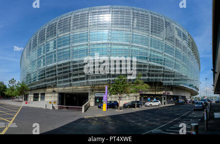 Exteriour vue panoramique du stade Aviva à Lansdowne Road, Dublin Banque D'Images