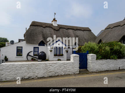 Chaumières à Kilmore Quay, Co Wexford, Irlande Banque D'Images