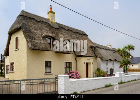 Chaumières à Kilmore Quay, Co Wexford, Irlande Banque D'Images