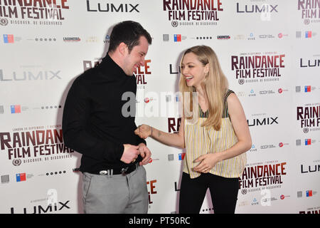 Londres, Royaume-Uni. 6 octobre 2018. Pouvoirs d'Eli, Amanda Seyfried assiste à la première mondiale de Saint Moïse - Raindance Film Festival 2018, Londres, Royaume-Uni. 6 octobre 2018. Credit Photo : Alamy/Capital Live News Banque D'Images