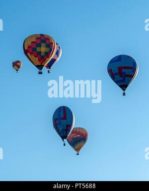 6 octobre 2018 La 47e Albuquerque International Balloon Fiesta d'Albuquerque, Nouveau Mexique en 2018. L'image de crédit Ã' © Lou Novick/Cal Sport Media Banque D'Images