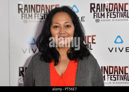 Londres, Royaume-Uni. 6 octobre 2018. Ana de Lara - Bon les filles n'avaient pas primé est un Filipina-Canadian administrateur nommé assiste à la Raindance Film Festival - VR Awards, Londres, Royaume-Uni. 6 octobre 2018. Credit Photo : Alamy/Capital Live News Banque D'Images